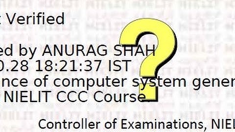 CCC certificate validate problem solve