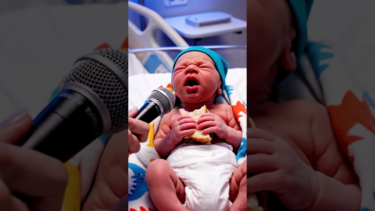 Baby eating a sandwich??  