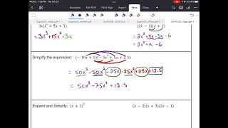 MCR3U - Unit 2 Lesson 2 - Multiplying Polynomials