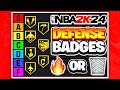 RANKING ALL THE DEFENSIVE BADGES IN TIERS ON NBA 2K24!