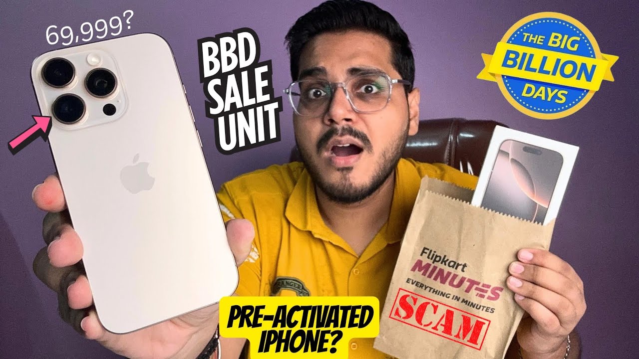 iPhone 16 Pro Flipkart Big Billion Days Unit Unboxing😍 Pre-Activated iPhone Scam Real or Fake?
