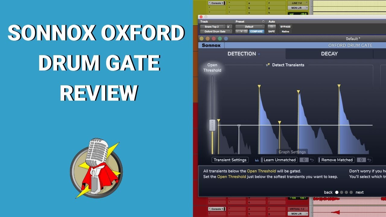 Sonnox Oxford Drum Gate Review - 3 in 1 plugin - YouTube