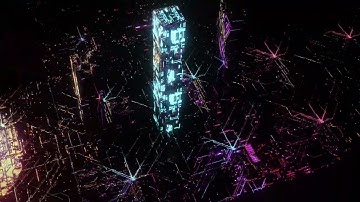 New World - retro cyberpunk city design in blender