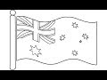 How to draw australia national flag  very easy step by step