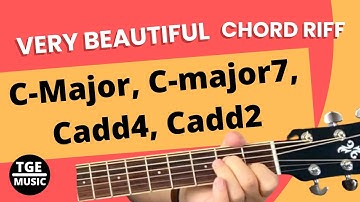 CHORD RIFF:  C-Major, C-Major7, Cadd4, Cadd2