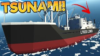 I Tried to Sink a Ship with My Girlfriend in it with a Tsunami! (Stormworks)