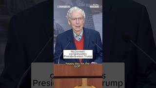 McConnell congratulates President-elect Trump