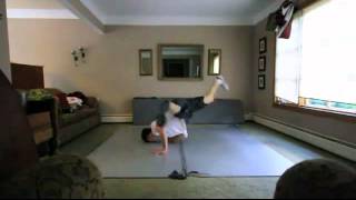 windmill to headspin tutorial -molino a giro de cabeza break dance.bboy