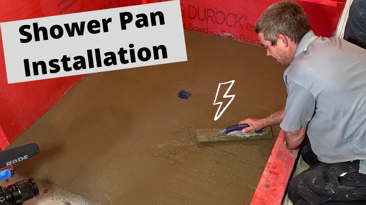 How To Install Shower Pan Mud Bed Easy YouTube