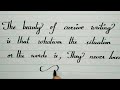 Best English cursive handwriting/Neat and clean cursive writing/Handwriting practice/calligraphy