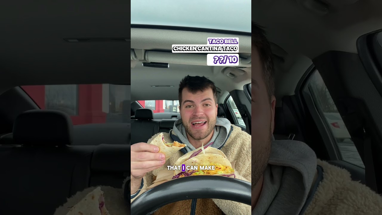 Обзор еды в Taco Bell Chicken Cantina Tacos #foodreview #tacobell #healthyeating