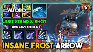 INSANE FROST ARROW CARRY By Yatoro Drow Ranger Max Slotted Item Build Just Stand & Shot RIP All DotA