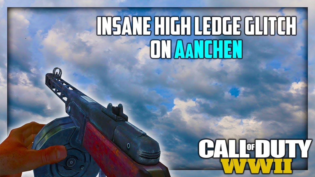 *New* WW2 GLITCH |  INSANE HIGH LEDGE GLITCH ON Aachen (COD WWII GLITCHES )