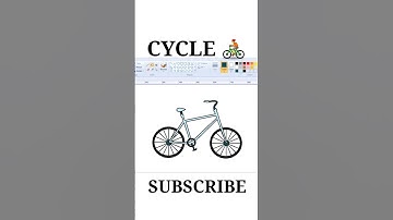 Cycle 🚴 drawing | Cycle drawing in ms paint || #cycle #drawing #shorts #ms #mspaint