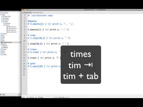 TextMate Tip #5 (Counting Iterators)