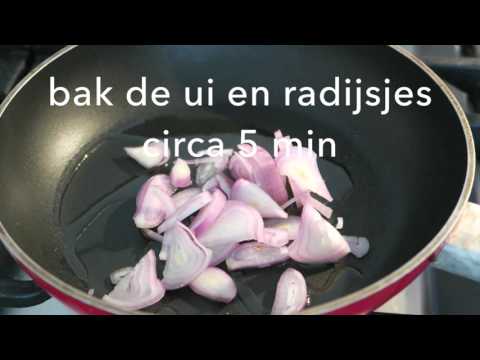 Video: Radijs En Erwtensalade - Een Stapsgewijs Recept Met Een Foto