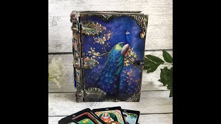 Peacock Book box. Шкатулка-Книга 'Павлин' для карт Таро. Peacock Book box. Шкатулка-Книга 'Павлин' для карт Таро.
