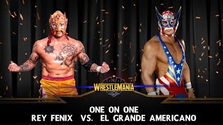 WWE - Rey Fenix vs El Grande Americano WrestleMania 41 2025 WWE2K25 One On One Match Wrestling