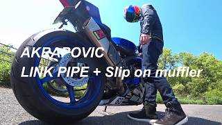 YAMAHA YZF-R6 AKRAPOVIC  exhaust sounds!