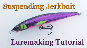 Purple Suspending Jerk Bait Lure making Tutorial