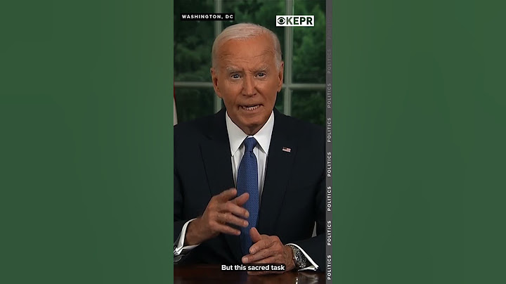 President Biden addresses nation after dropping out of presidential race