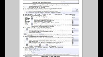 FL-155: Financial Statement (Simplified) (Part 2)