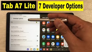 Samsung Tab A7 Lite: Top 7 Developer Options  Hidden Features for Better Performance