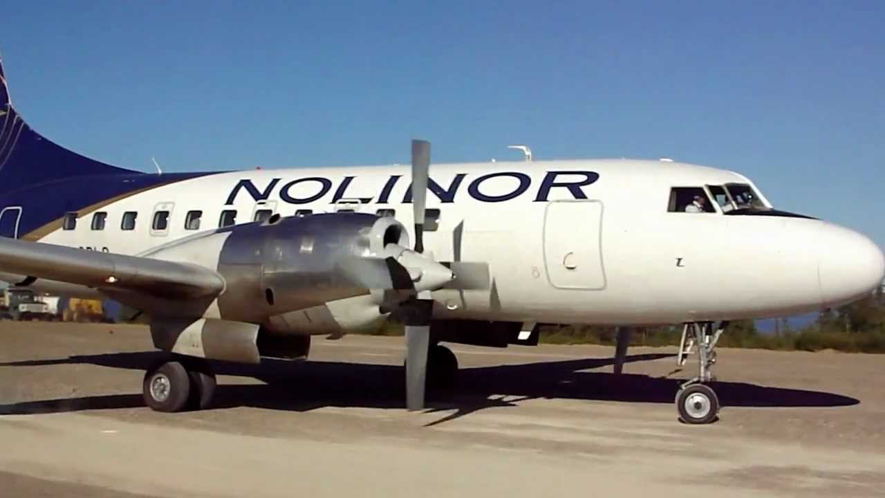 Nolinor Charter Jet landing at Kasba Lake Lodge