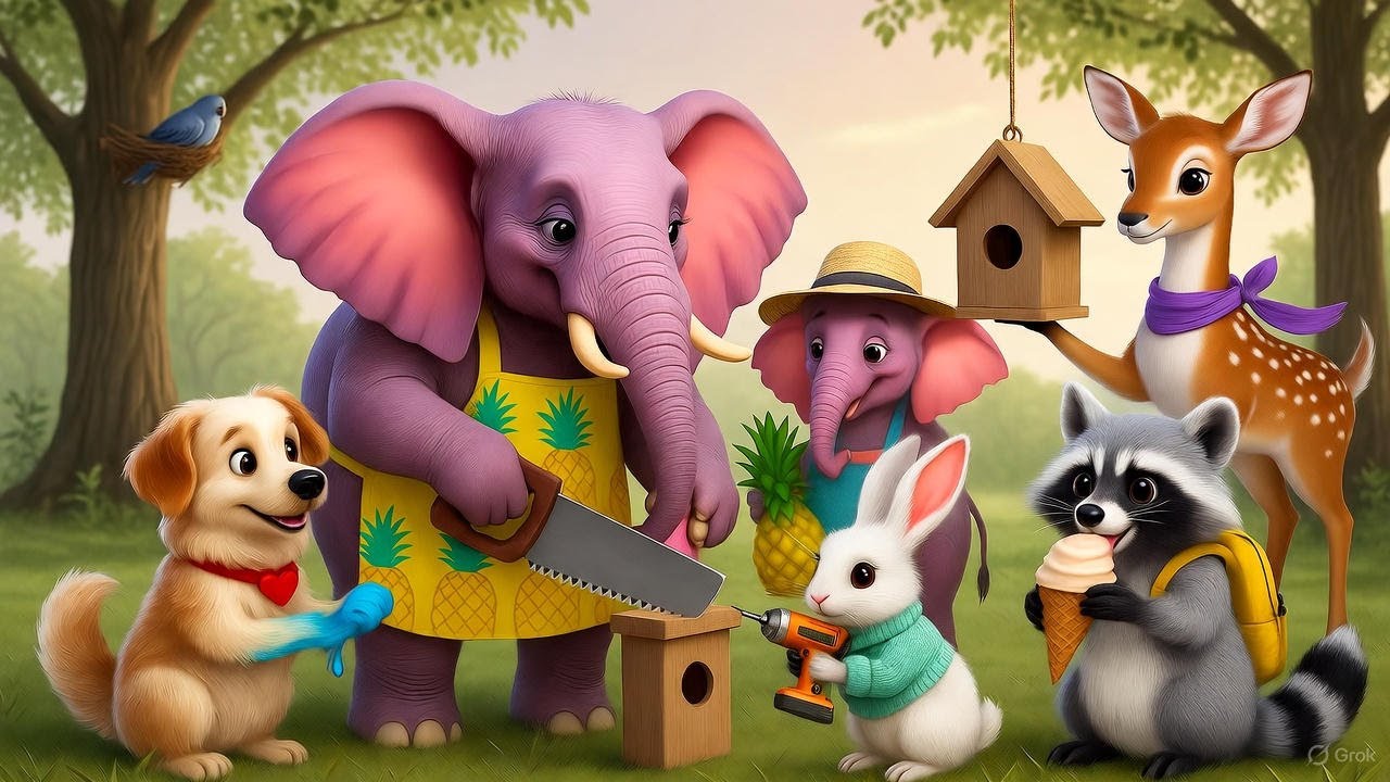 Strawberry Elephant Gang🐘The Birdhouse Building Project to Welcome Nature’s Feathered Friends