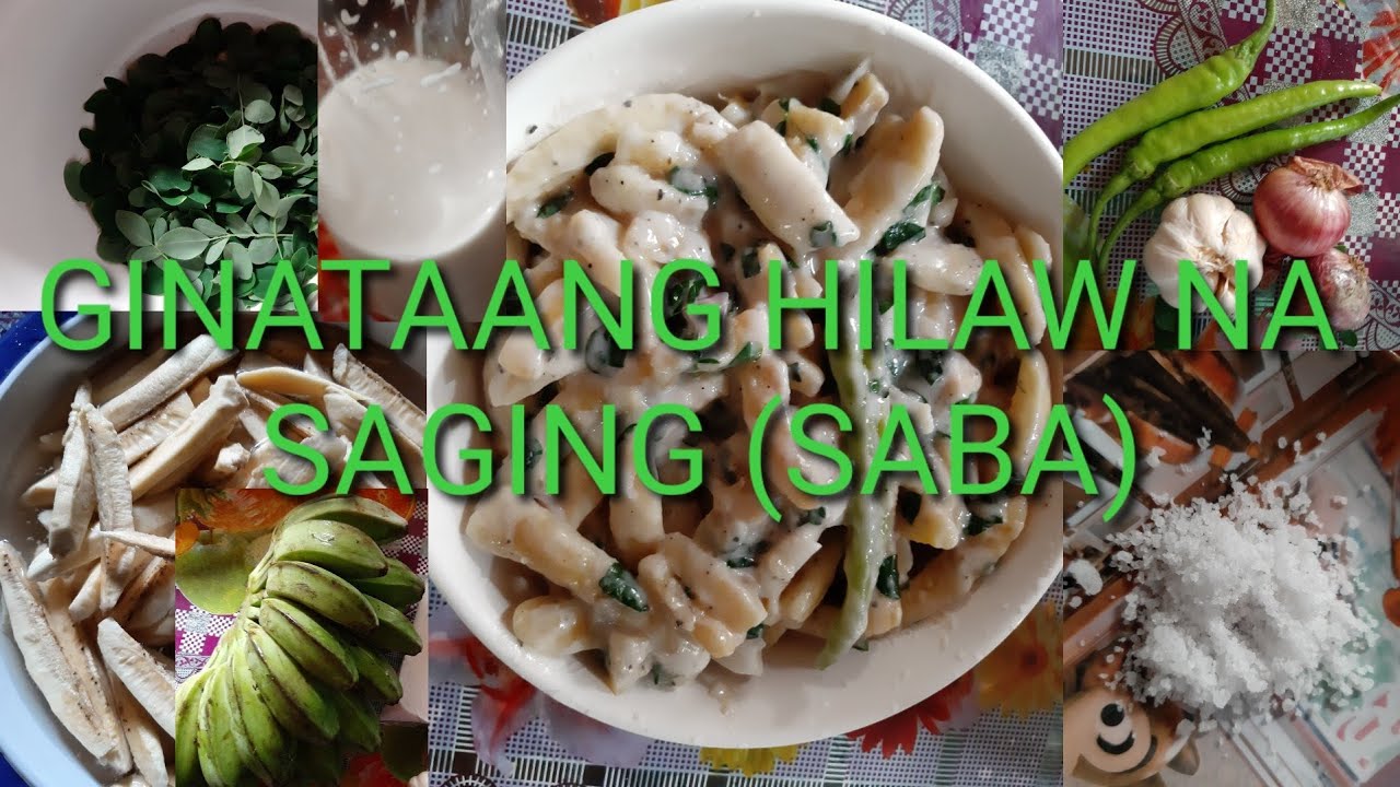 PAANO MAGLUTO NG GINATAANG SAGING NA HILAW GAMIT ANG ASIN? STEP BY STEP