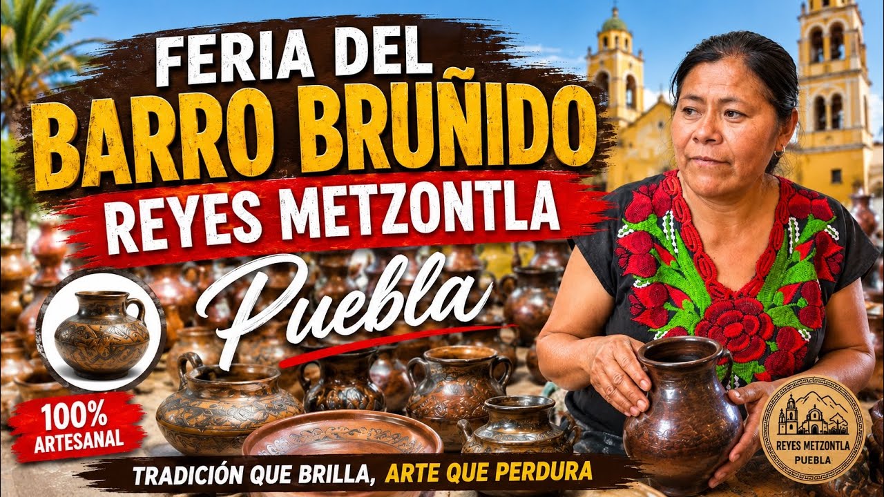 De la tierra al arte feria del  barro bruñido reyes metzontla puebla 