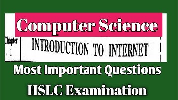 Computer Science|| Introduction to Internet||important question||HSLC 2022