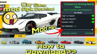 😱Mod menu apk Download |🤩 Extreme car Driving simulator mod apk screenshot 5
