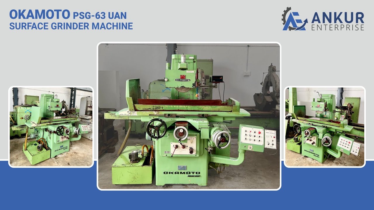 Surface Grinder Machine - Okamoto (Japan) PSG-63 UAN - YouTube
