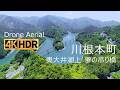 【4K HDR】夢の吊橋・奥大井湖上駅を巡る絶景ドローン空撮｜川根本町の秘境・関の沢橋梁