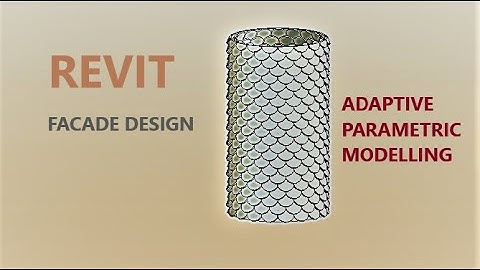 Revit Adaptive Parametric Modelling  (FACADE DESIGN -tilted circles)