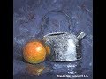 How to Paint a Still Life With a Painting Knife in Oil - Orange Fruit