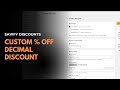 Shopify Custom Decimal Discounts | Savify | KlinKode