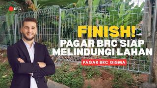 HASIL AKHIR PAGAR BRC DI TANAH GAMBUT, KUAT & RAPI PANCORAN MAS, DEPOK