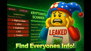 Roblox OSINT Find Passwords Script Kryptonite! (OP!)