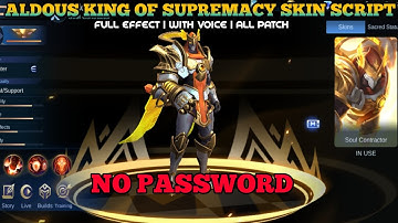 ALDOUS KING OF SUPREMACY SKIN SCRIPT | FULL EFFECT | WITH VOICE | ALL PATCH | NO PASSWORD-JUTZ PLAY
