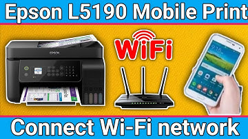 How to Connect Epson L5190 Printer with WiFi and Wireless Print on mobile phone- iPhone.Epson iPrint