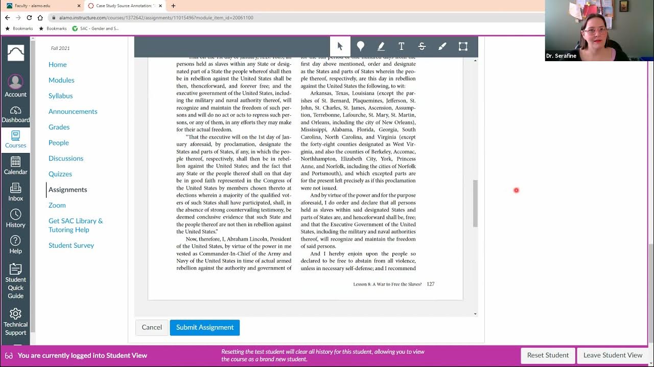 How to Turn in An Annotation on Canvas YouTube
