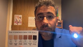 ASMR: Dermatologist Performs Extremely Detailed Face Examination 