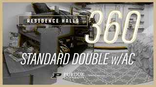 University Residences at Purdue 360 Room Tour Video of a Standard Double with AC at Shreve Hall