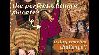 Making a sweater in 3 days! // Cozy crochet with me