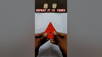 🪄 magic trick to solve pyraminx cube #shorts #viral