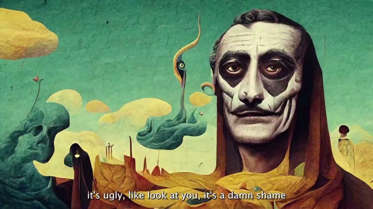 Ai Music Video in the style of Salvador Dali - ALL CAPS - MF DOOM