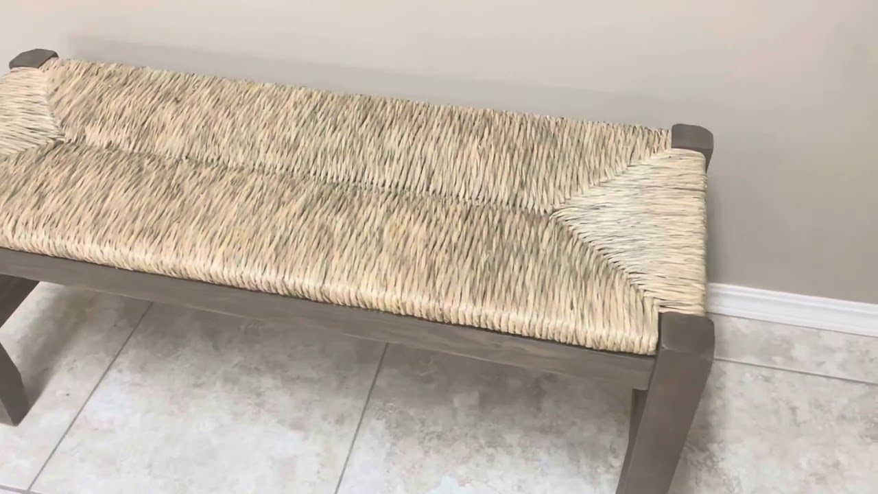 Alaterre Furniture Newport 40 Inch Solid Wood Entryway Bench