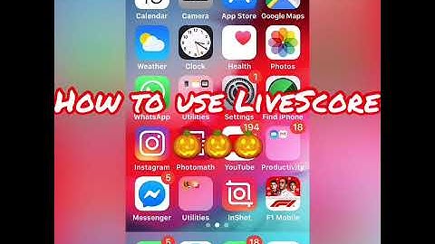 How to use LiveScore